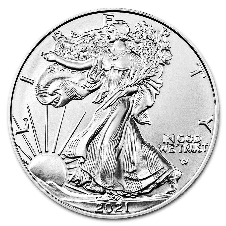 Stříbrná mince American Silver Eagle 1 oz (2021) Type2