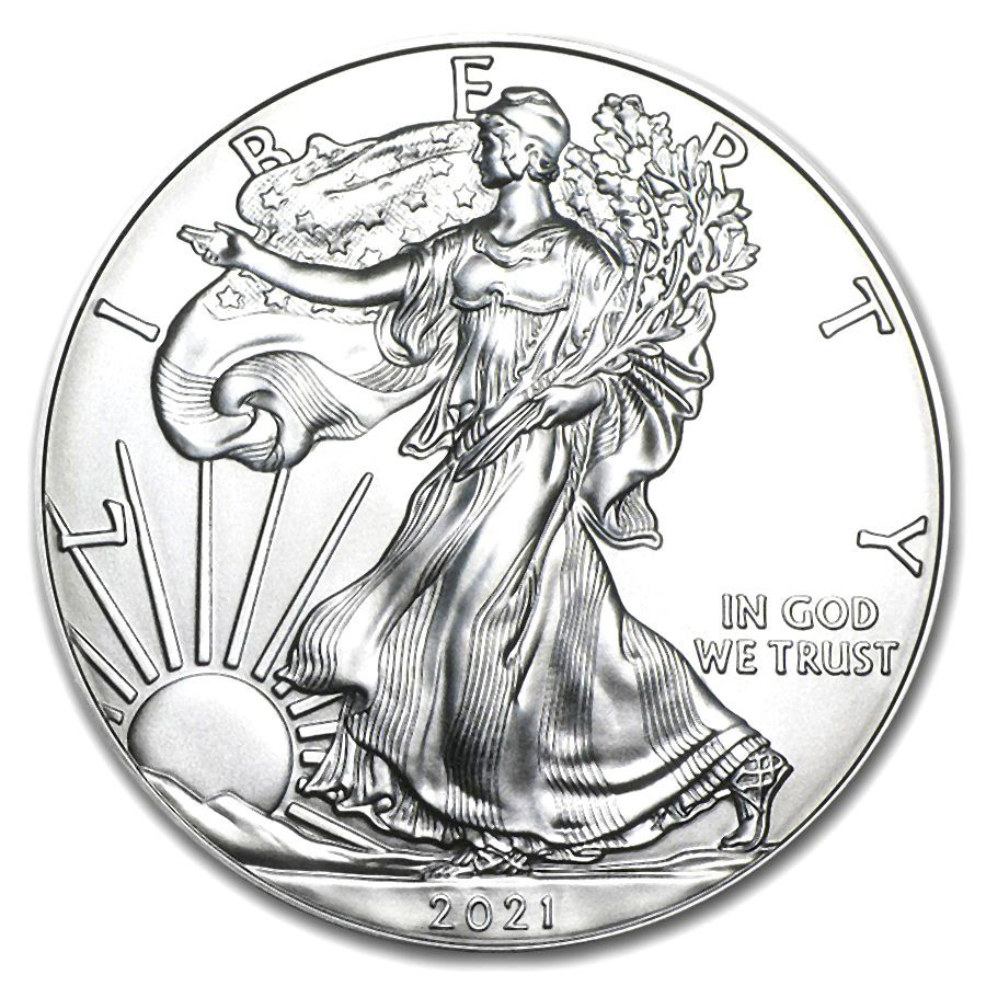 Stříbrná mince American Silver Eagle 1 oz (2021) Type1