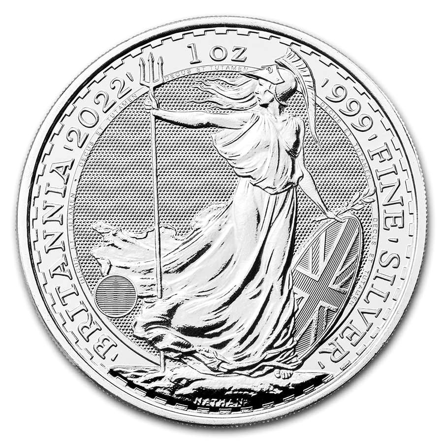 Stříbrná mince Britannia 1 oz (2022)