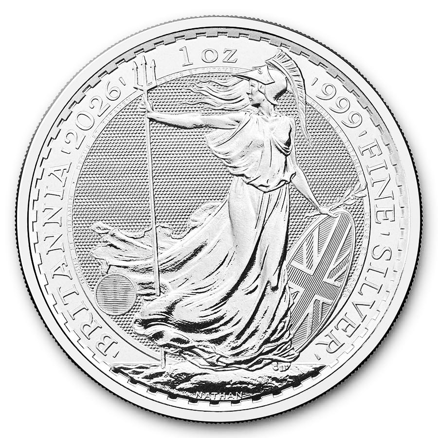 Stříbrná mince Britannia 1 oz (2026) Stříbrná mince Britannia 1 oz (2026)
