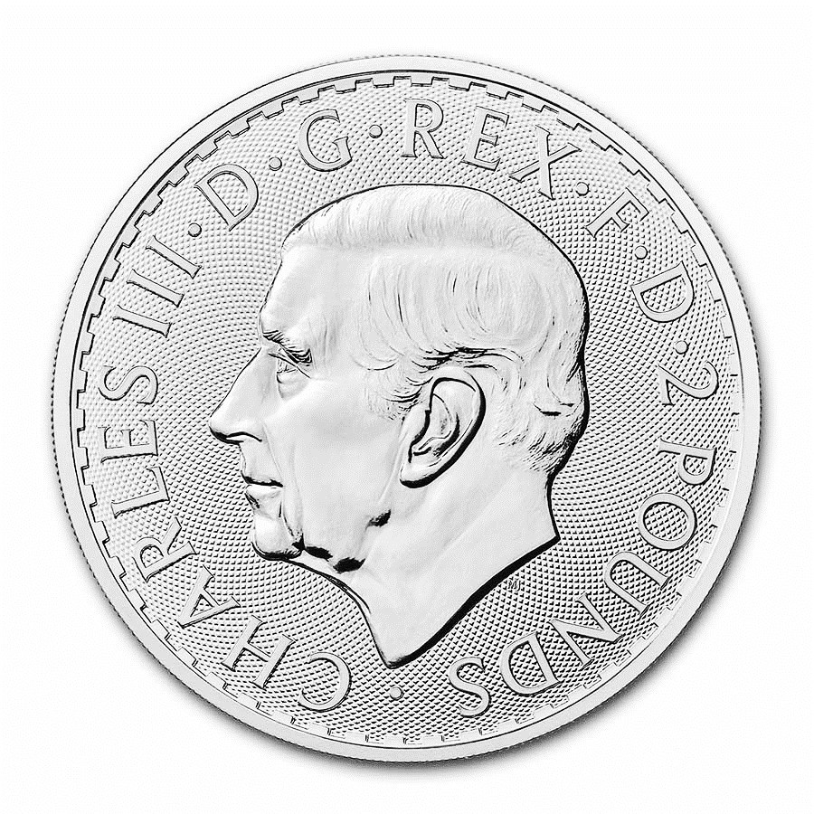 Stříbrná mince Britannia 1 oz Charles III. (2023)