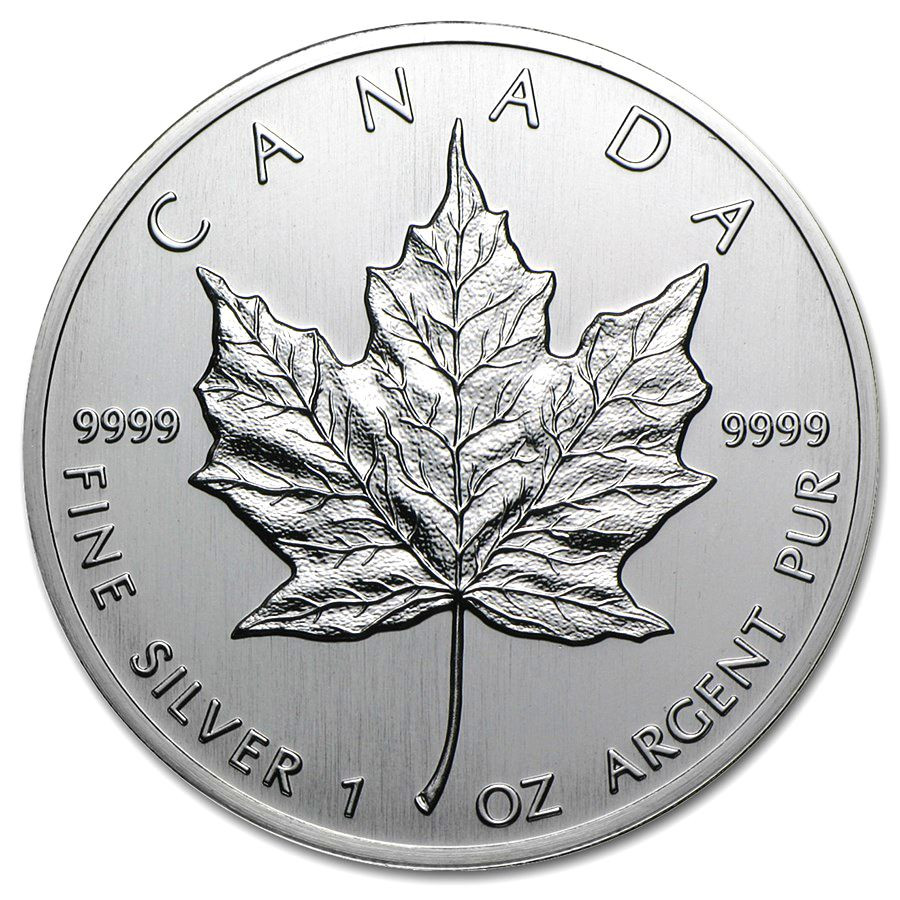 Stříbrná mince Canadian Maple Leaf 1 oz (1988)