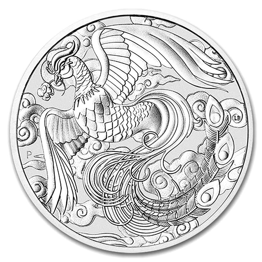 Stříbrná mince Chinese Myths and Legends Phoenix 1 oz (2022)