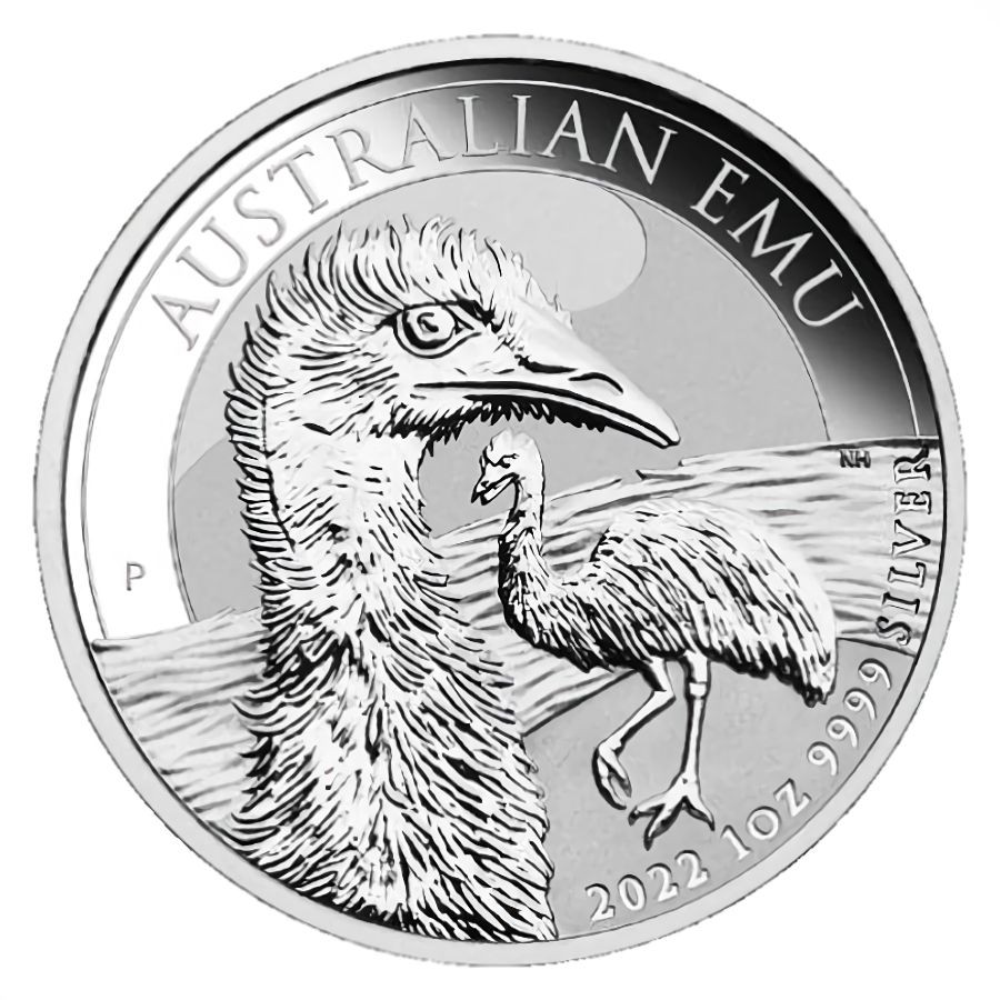 Stříbrná mince Emu 1 oz (2022)
