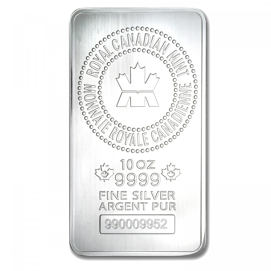 Stříbrný slitek Royal Canadian Mint 10 oz