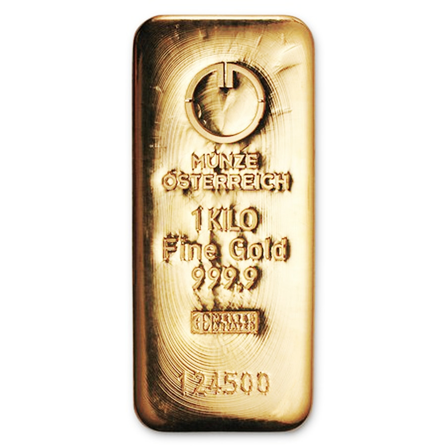 Zlatá cihla 1kg Münze Österreich