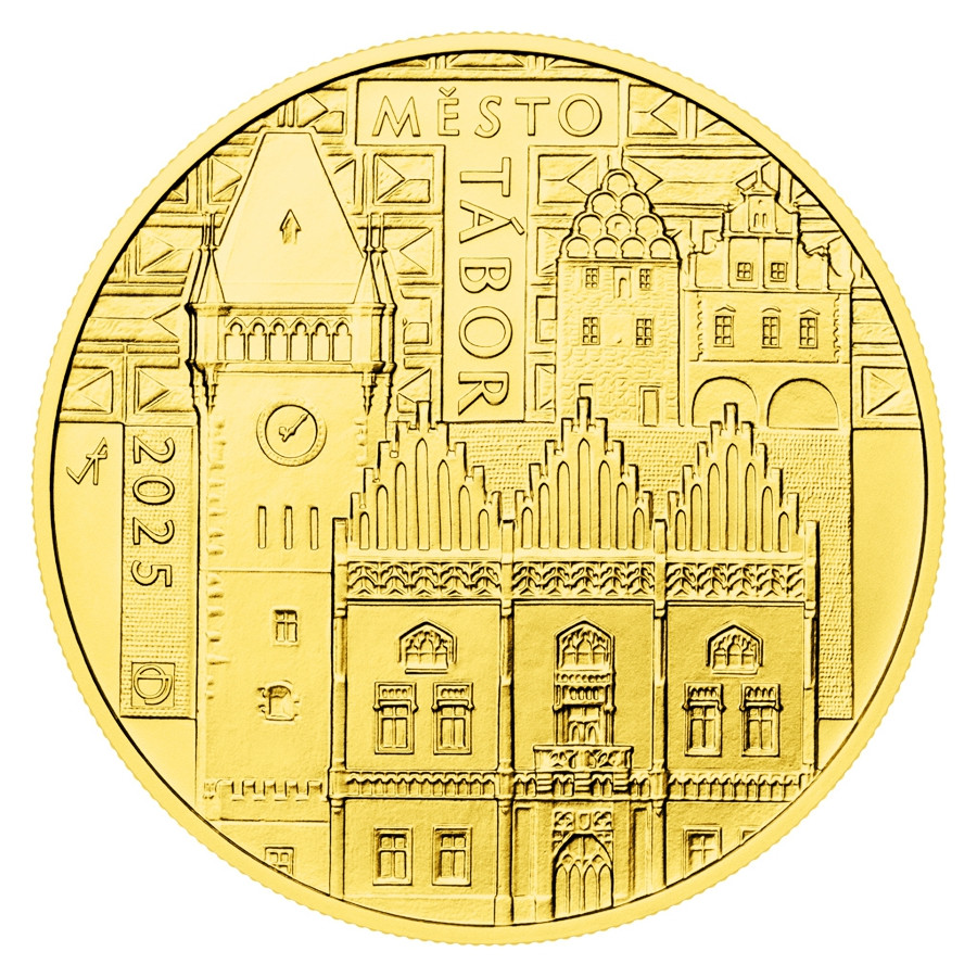 Zlatá mince ČNB 5.000 Kč Tábor STANDARD 1/2 oz Zlatá mince ČNB 5.000 Kč Tábor STANDARD 1/2 oz