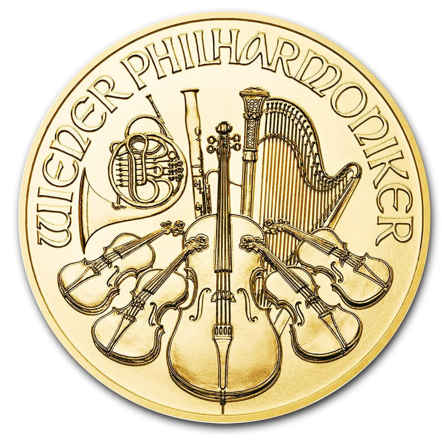 Zlatá mince Wiener Philharmoniker 1/4 oz