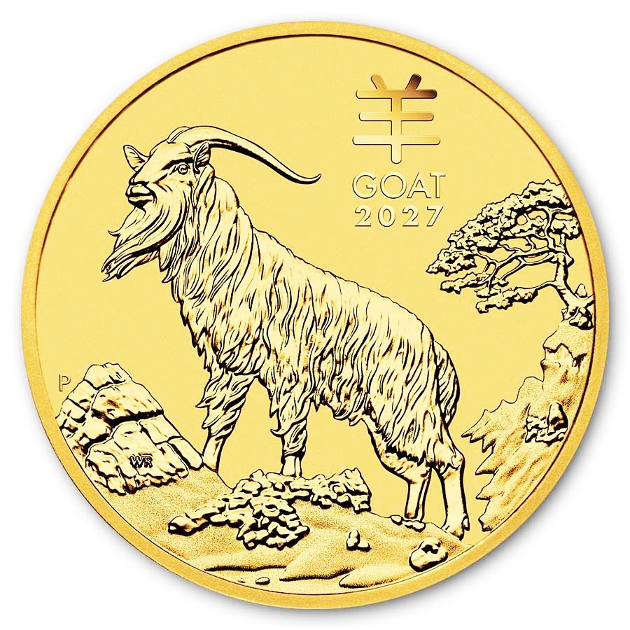 Zlatá mince Year of the Goat - Rok Kozy 1/4 oz (2027) Zlatá mince Year of the Goat - Rok Kozy 1/4 oz (2027)