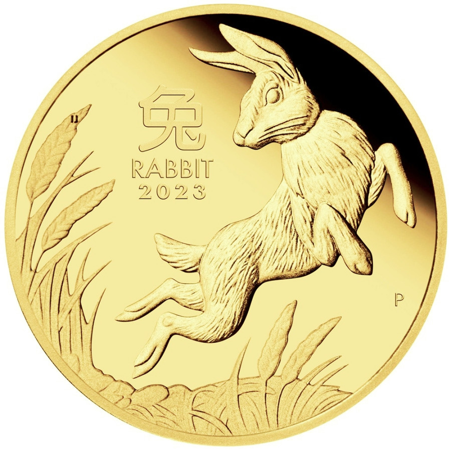 Zlatá mince Year of the Rabbit - Rok Králíka 1/4 oz (2023)