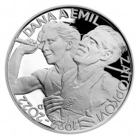 Stříbrná mince ČNB 200Kč 100. výročí narození Dany a Emila Zátopkových PROOF
