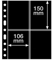 Černé albové listy GRANDE - 4 kapsy (5ks)