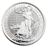 Stříbrná mince Britannia 1 oz (2024)