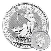 Stříbrná mince Britannia 1 oz Elizabeth II. (2023)