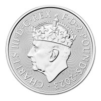 Stříbrná mince Britannia 1 oz Korunovace (2023)