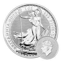 Stříbrná mince Britannia 1 oz Korunovace (2023)