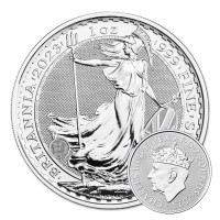 Strieborná minca Britannia 1 oz Korunovácia (2023)