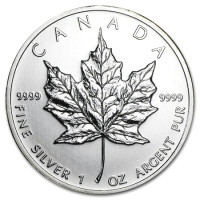 Stříbrná mince Canadian Maple Leaf 1 oz (2009)