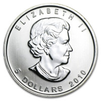 Stříbrná mince Canadian Maple Leaf 1 oz (2010)