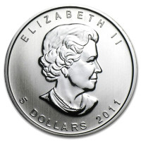 Stříbrná mince Canadian Maple Leaf 1 oz (2011)