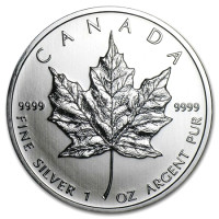 Stříbrná mince Canadian Maple Leaf 1 oz (2011)