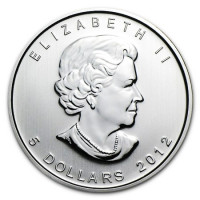 Stříbrná mince Canadian Maple Leaf 1 oz (2012)