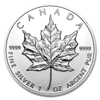Stříbrná mince Canadian Maple Leaf 1 oz (2012)