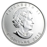 Stříbrná mince Canadian Maple Leaf 1 oz (2013)