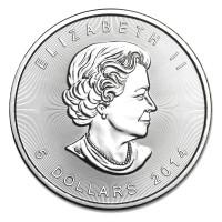 Stříbrná mince Canadian Maple Leaf 1 oz (2014)