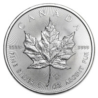 Stříbrná mince Canadian Maple Leaf 1 oz (2023)