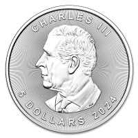 Strieborná minca Canadian Maple Leaf 1 oz (2024)