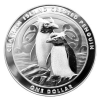 Stříbrná mince Chatham Island Crested Penguin 1 oz (2020)