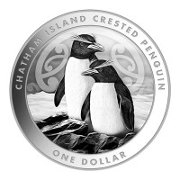 Stříbrná mince Chatham Island Crested Penguin 1 oz (2020)