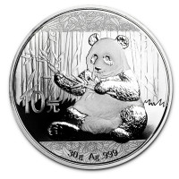 Stříbrná mince China Panda 30g (2017)