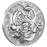 Stříbrná mince Chinese Myths and Legends Dragon 1 oz (2021)