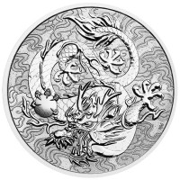 Stříbrná mince Chinese Myths and Legends Dragon 1 oz (2021)
