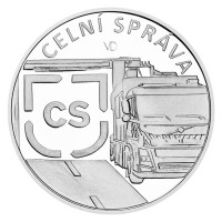 Stříbrná mince ČNB 100 Kč Celní správa PROOF