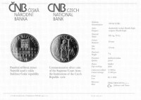 Stříbrná mince ČNB 100 Kč Nejvyšší soud PROOF