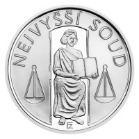 Stříbrná mince ČNB 100 Kč Nejvyšší soud PROOF