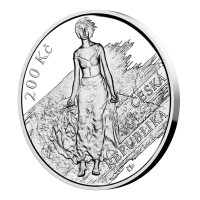Stříbrná mince ČNB 200 Kč 150. výročí narození Maxe Švabinského PROOF
