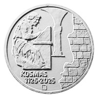 Stříbrná mince ČNB 200 Kč 900. výročí úmrtí kronikáře Kosmase STANDARD
