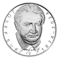 Stříbrná mince ČNB 200 Kč Josef Suk 150. výročí narození PROOF