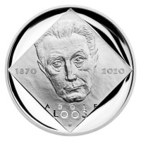 Stříbrná mince ČNB 200Kč Adolf Loos PROOF