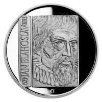 Stříbrná mince ČNB 200 Kč 500. výročí narození Jana Blahoslava PROOF