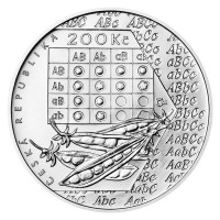 Stříbrná mince ČNB 200Kč Gregor Mendel STANDARD