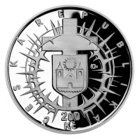 Stříbrná mince ČNB 200 Kč Josef Karel Matocha jmenován arcibiskupem olomouckým PROOF