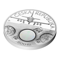 Stříbrná mince ČNB 500 Kč Cvičný letoun Aero L-39 Albatros PROOF