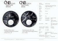 Stříbrná mince ČNB 500 Kč Cvičný letoun Aero L-39 Albatros PROOF