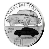 Stříbrná mince ČNB 500 Kč Osobní automobil Tatra 603 PROOF