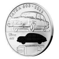 Stříbrná mince ČNB 500 Kč Osobní automobil Tatra 603 STANDARD